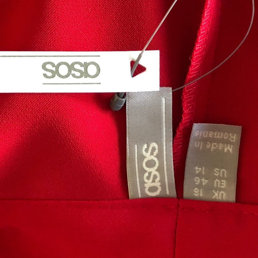 asos Red Open Front Shrug - Picture 4 of 7